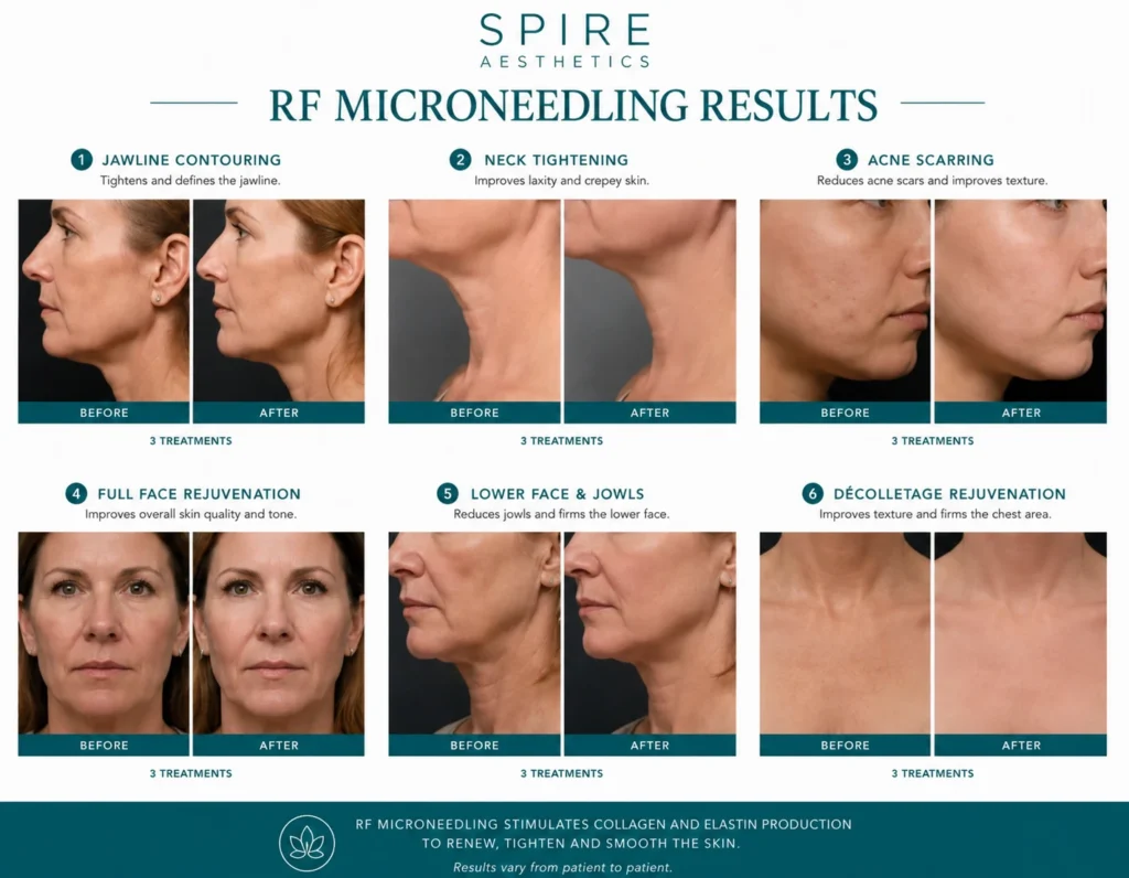 RF Microneedling Skin tightening Chippenham results