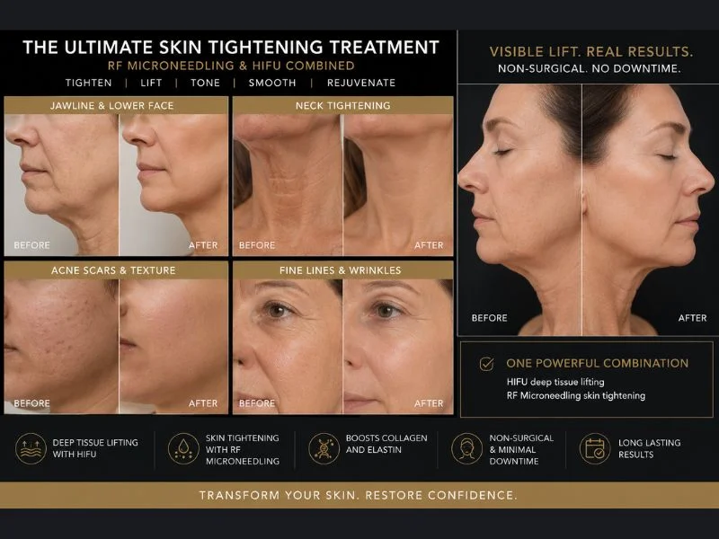 Results of combined treatment for the ultimate skin tightening treatment Chippenham