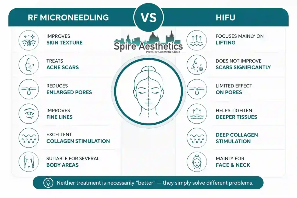 RF Microneedling vs HIFU: Which Treatment Gives Better Results Chippenham?
